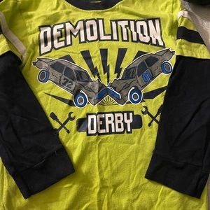 Demolition graphic long sleeve tee
